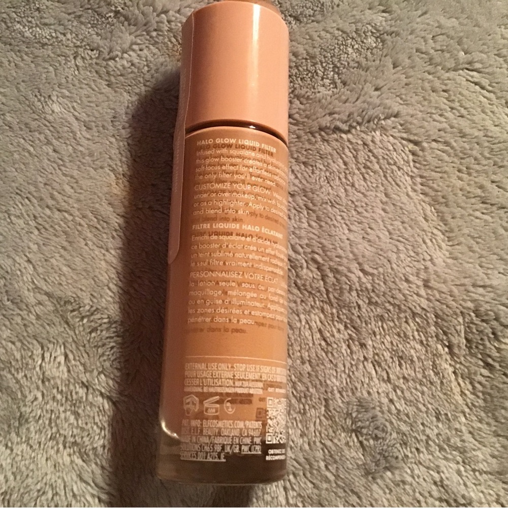 Elf halo glow liquid filter glow booster radiant skin 1.06oz shade 3 light med